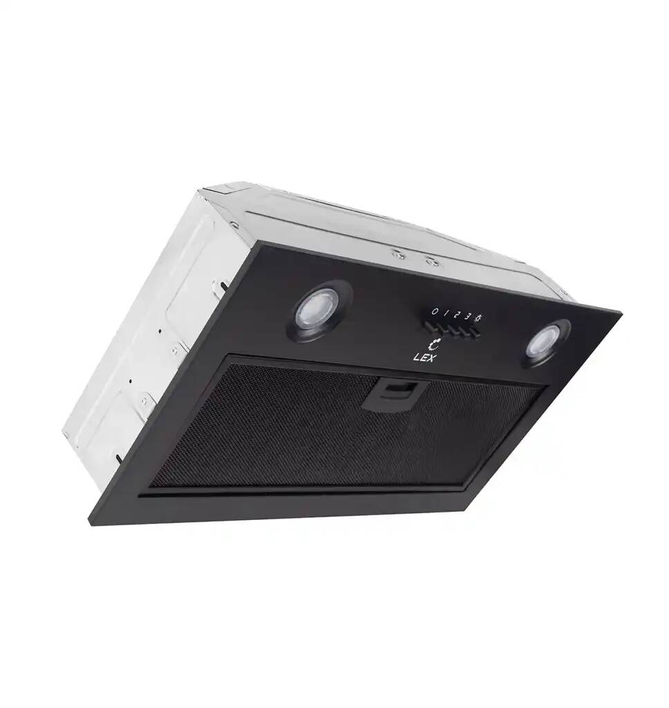 LEX GHOST 600 BLACK встраиваемая вытяжка для шкафа